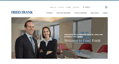 Desktop Screenshot of friedfrank.com